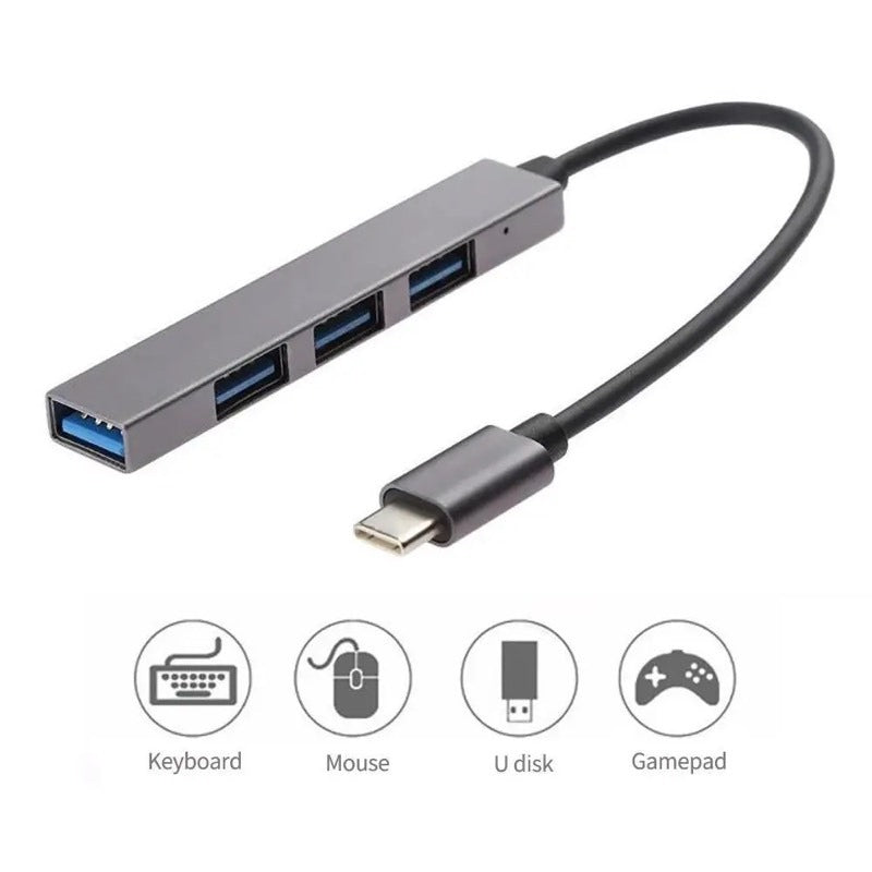 HUB MULTIPUERTOS USB- TIPO C 3.0 -102